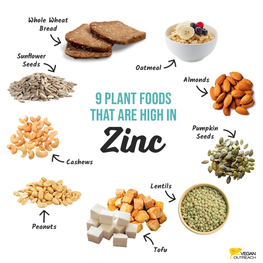 Zinc from plant-base sources